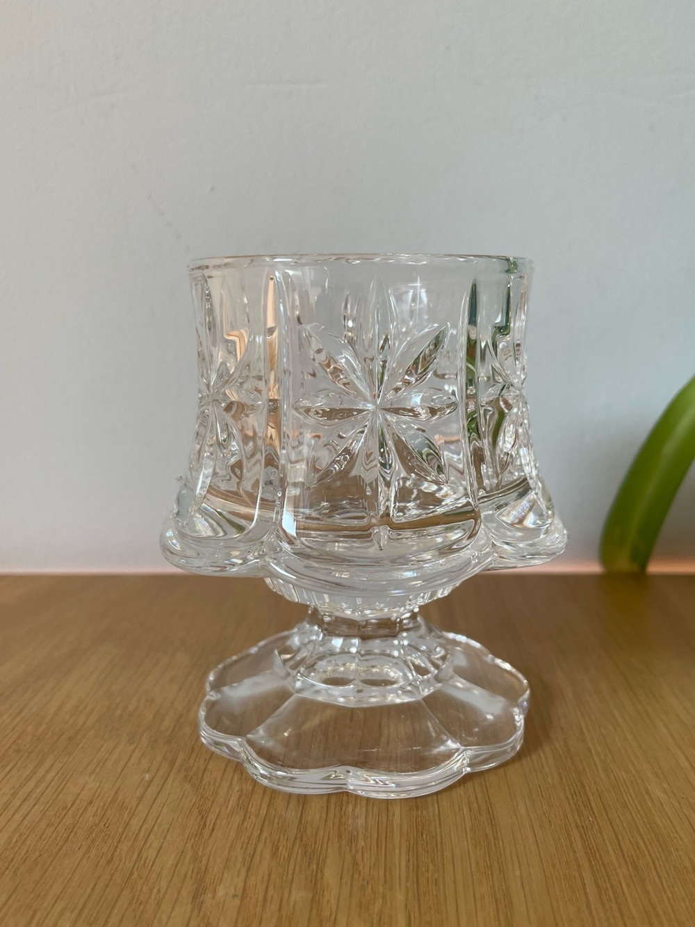 Vintage PartyLite Crystal Cottage Light Votive Candle Holder